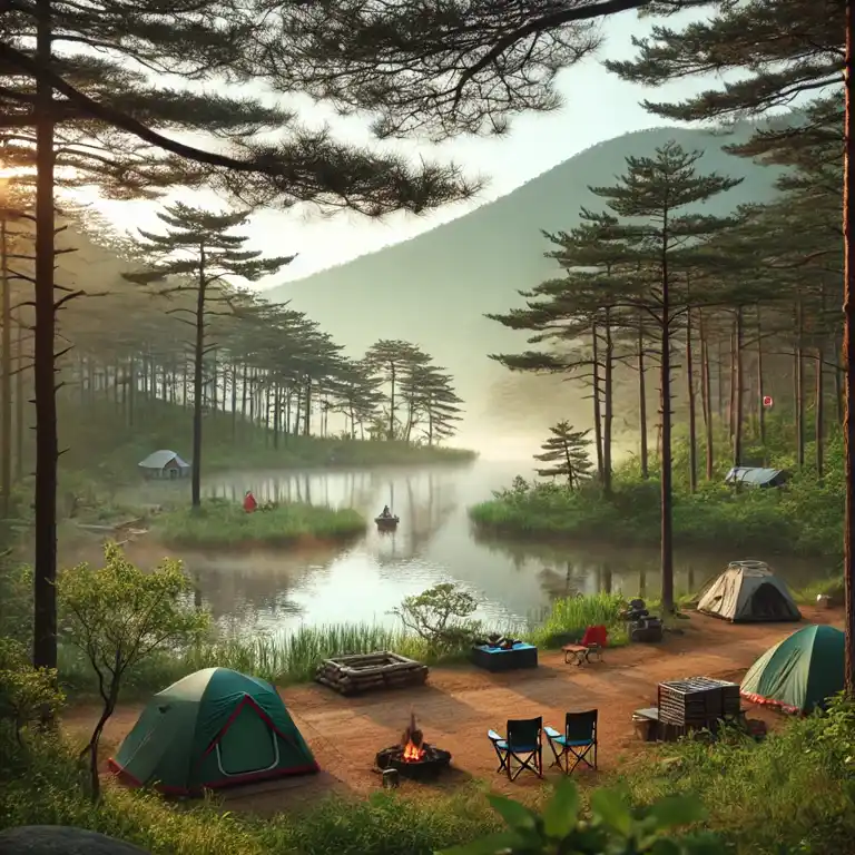 도시 근교에서 즐기는 주말 캠핑 장소 추천 - 경기도 북부, 조용한 자연 속 캠핑 명소 이미지